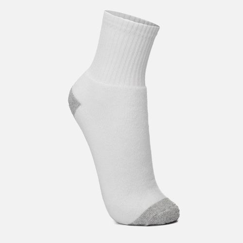 Meia Esportiva Cano Médio Elástico Milano Branco/Cinza 4588