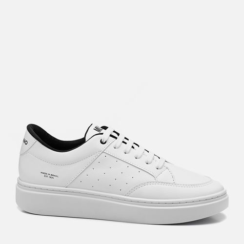 Sapatênis ou Tênis Casual Linha Green Alternativo Feito em Tecido com Amarração Masculino Milano Branco 13402
