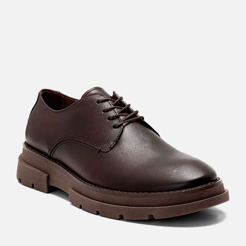 Sapato Casual derby Esporte Fino Feito em Couro Macio Napa Soft Palmilha Anatômica Conforto Masculino Milano Chocolate 14263