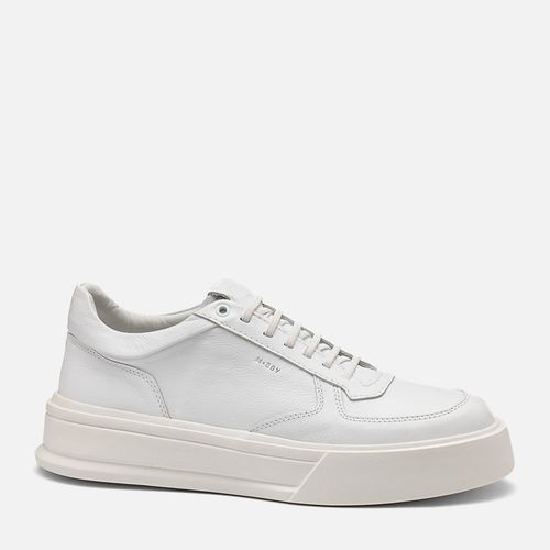 Tênis Casual Feito em Couro Soft Plumê EVA Tech Ultra Leve Calce Prático Masculino Milano Branco/branco 14463