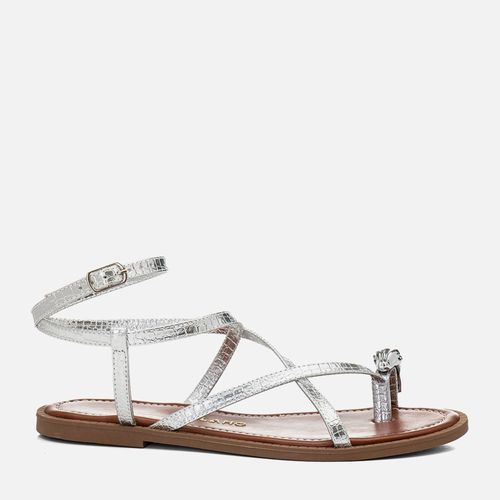 Rasteiras-flats Feminino Milano Prata 14656