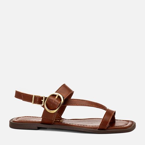 Rasteiras-flats Feminino Milano Marrom 14794